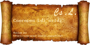 Cserepes László névjegykártya