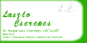 laszlo cserepes business card